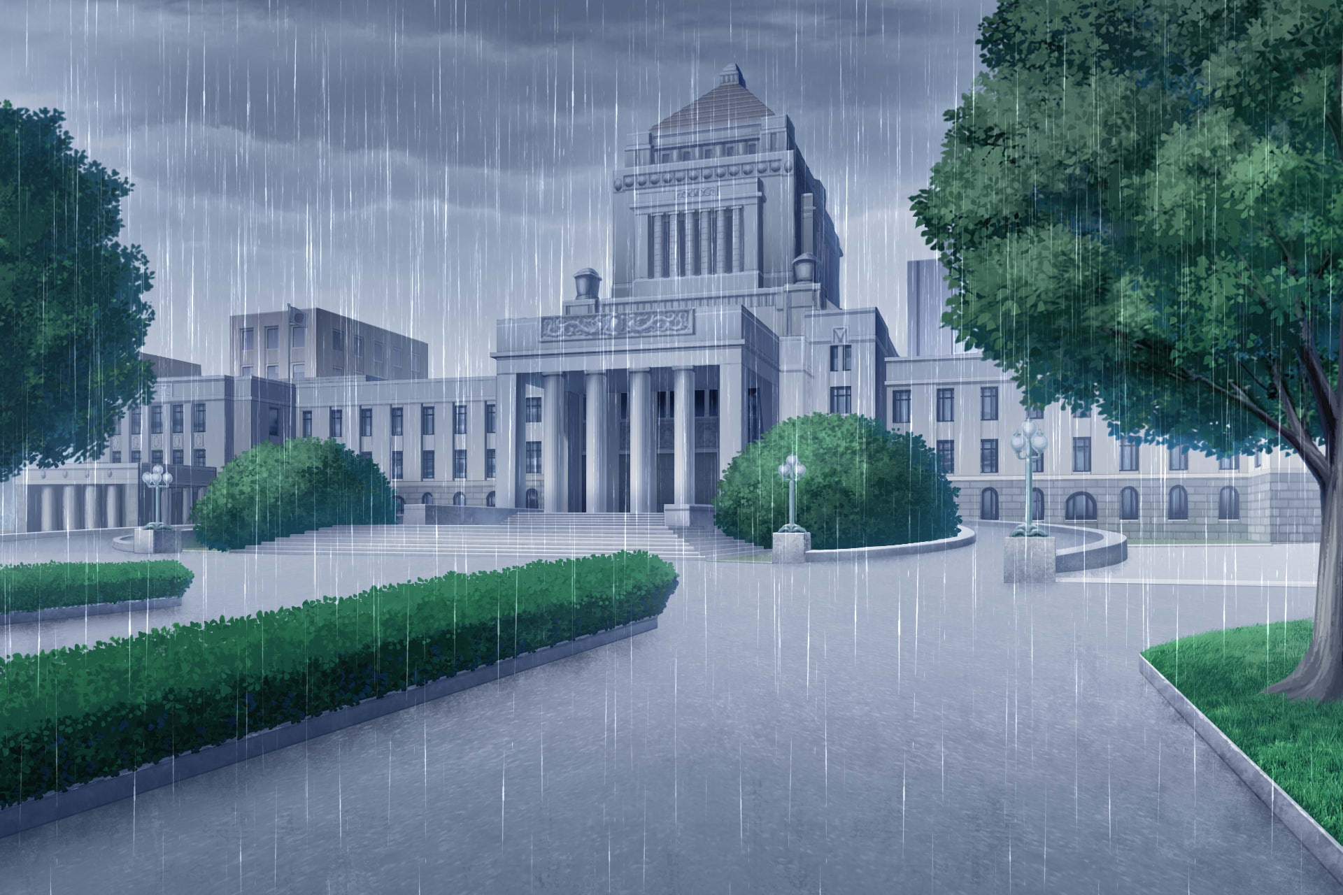 単品5種背景素材v100国会議事堂