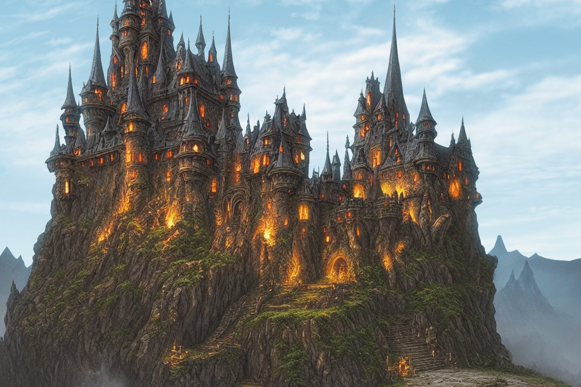 単品5種背景素材v03c魔王城