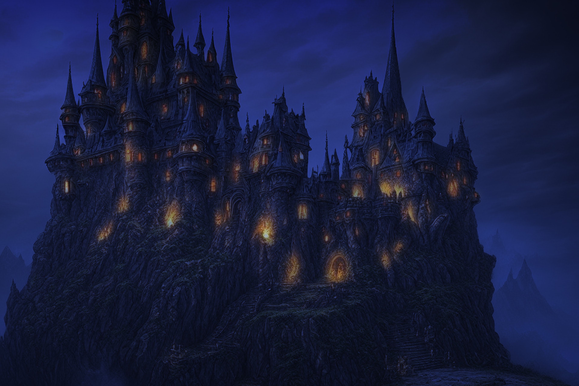 単品5種背景素材v03c魔王城