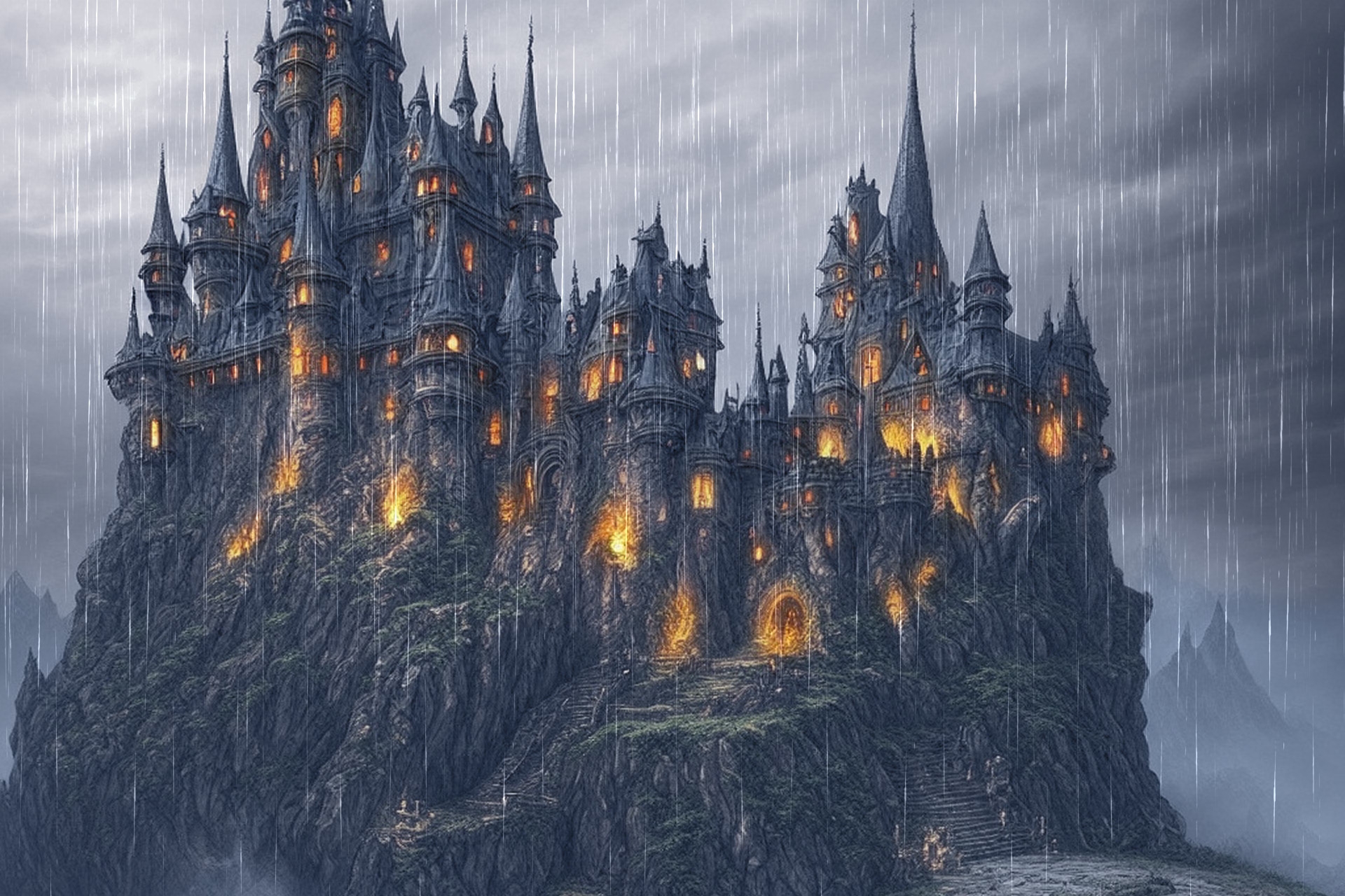 単品5種背景素材v03c魔王城