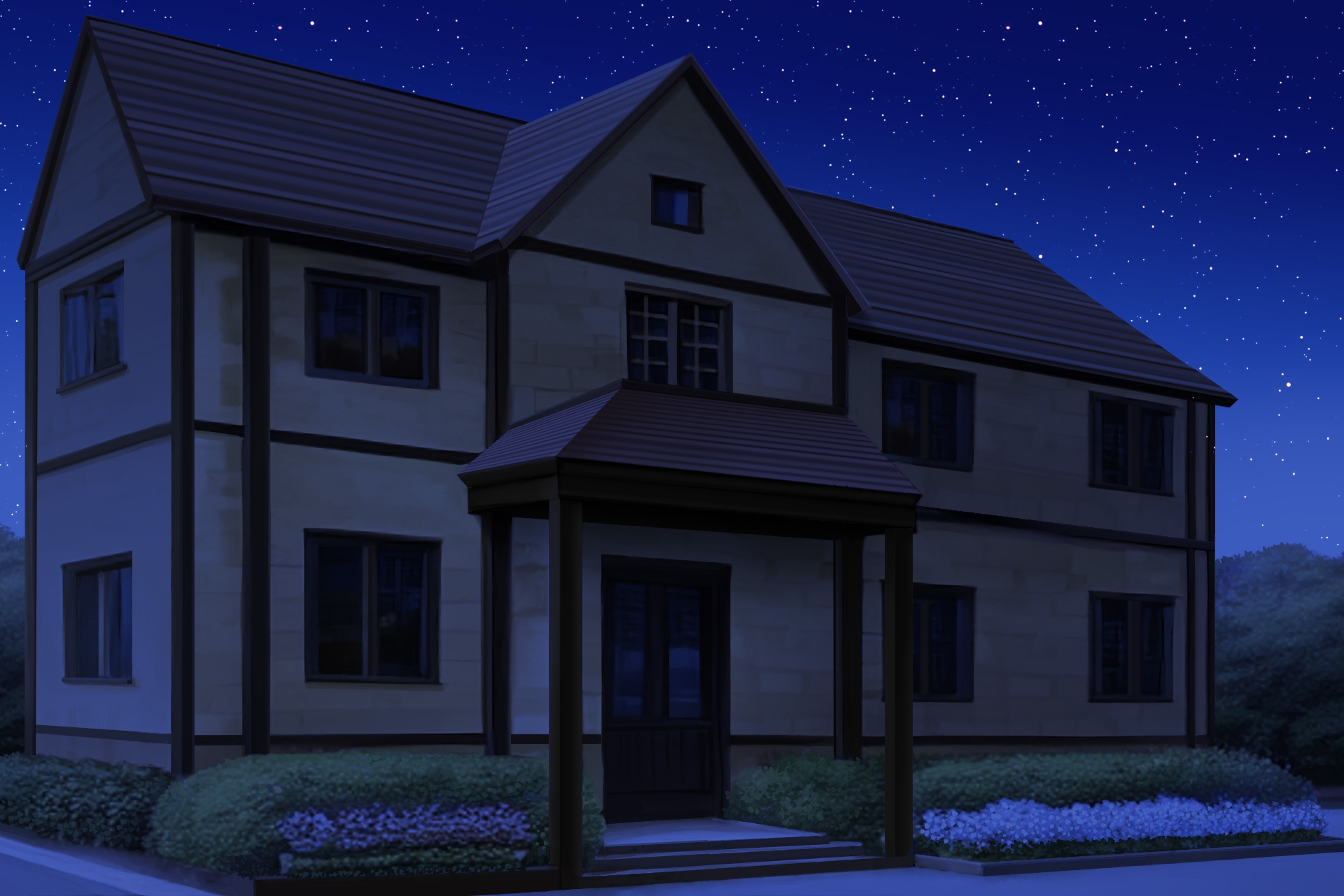 単品5種背景素材v05b民家2