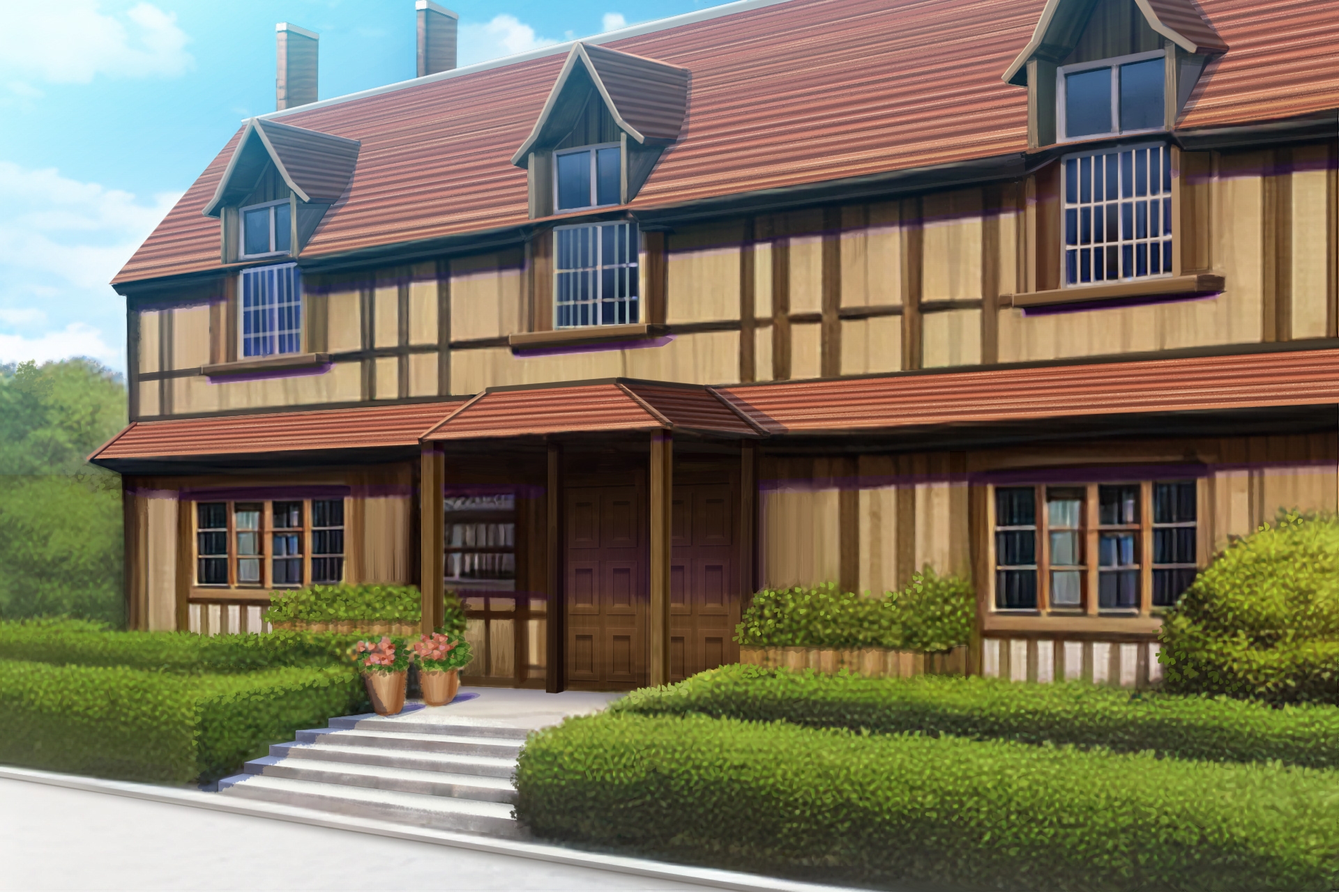 単品5種背景素材v05d屋敷