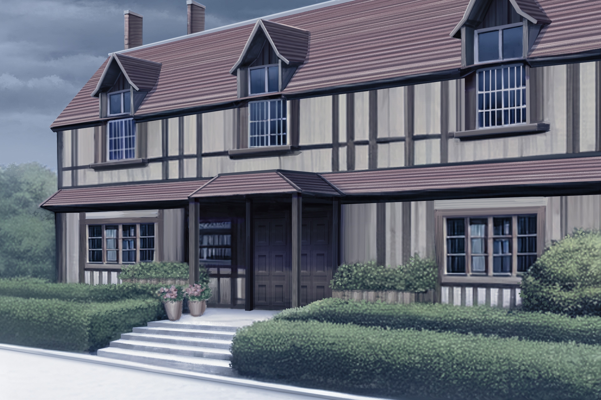 単品5種背景素材v05d屋敷