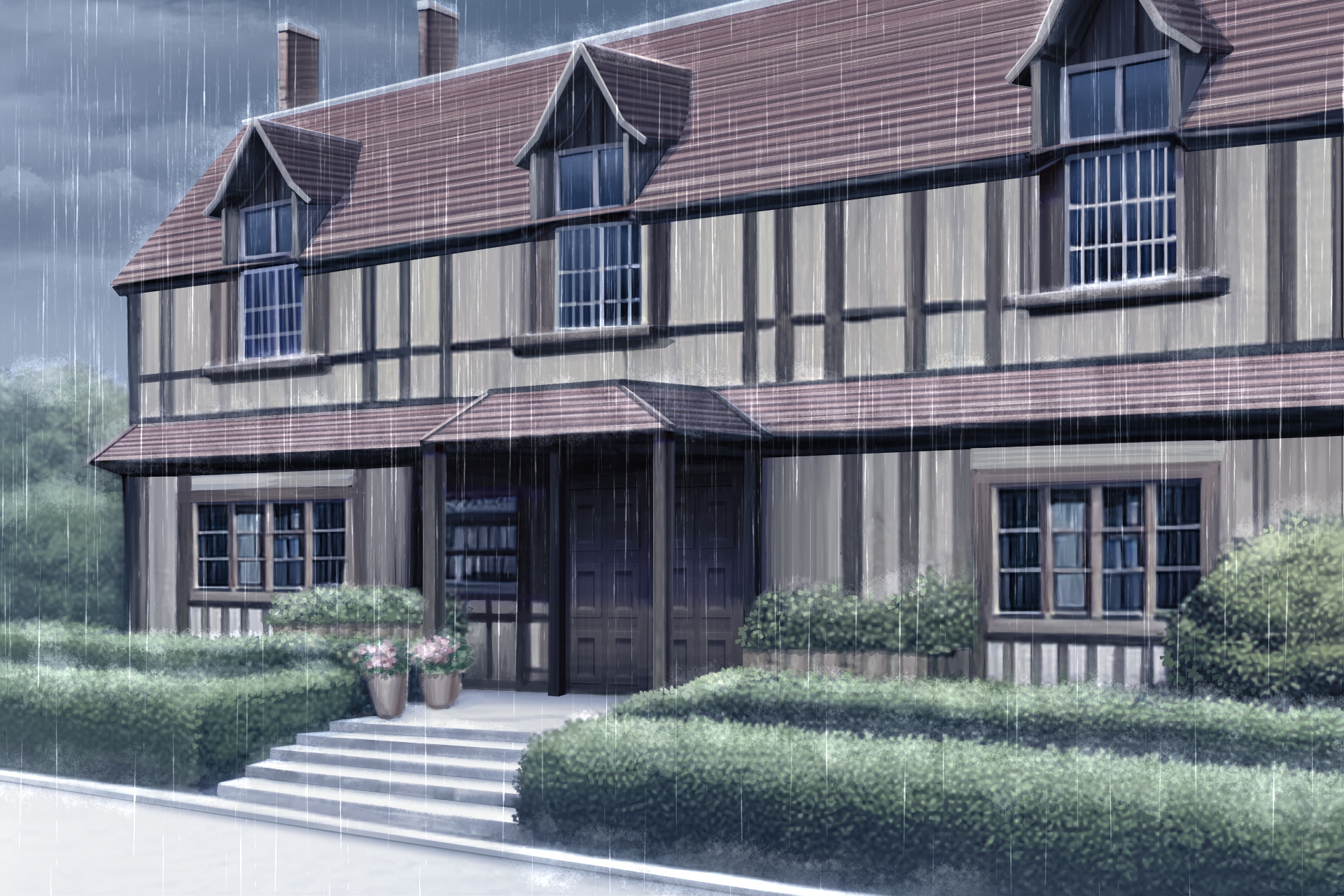 単品5種背景素材v05d屋敷