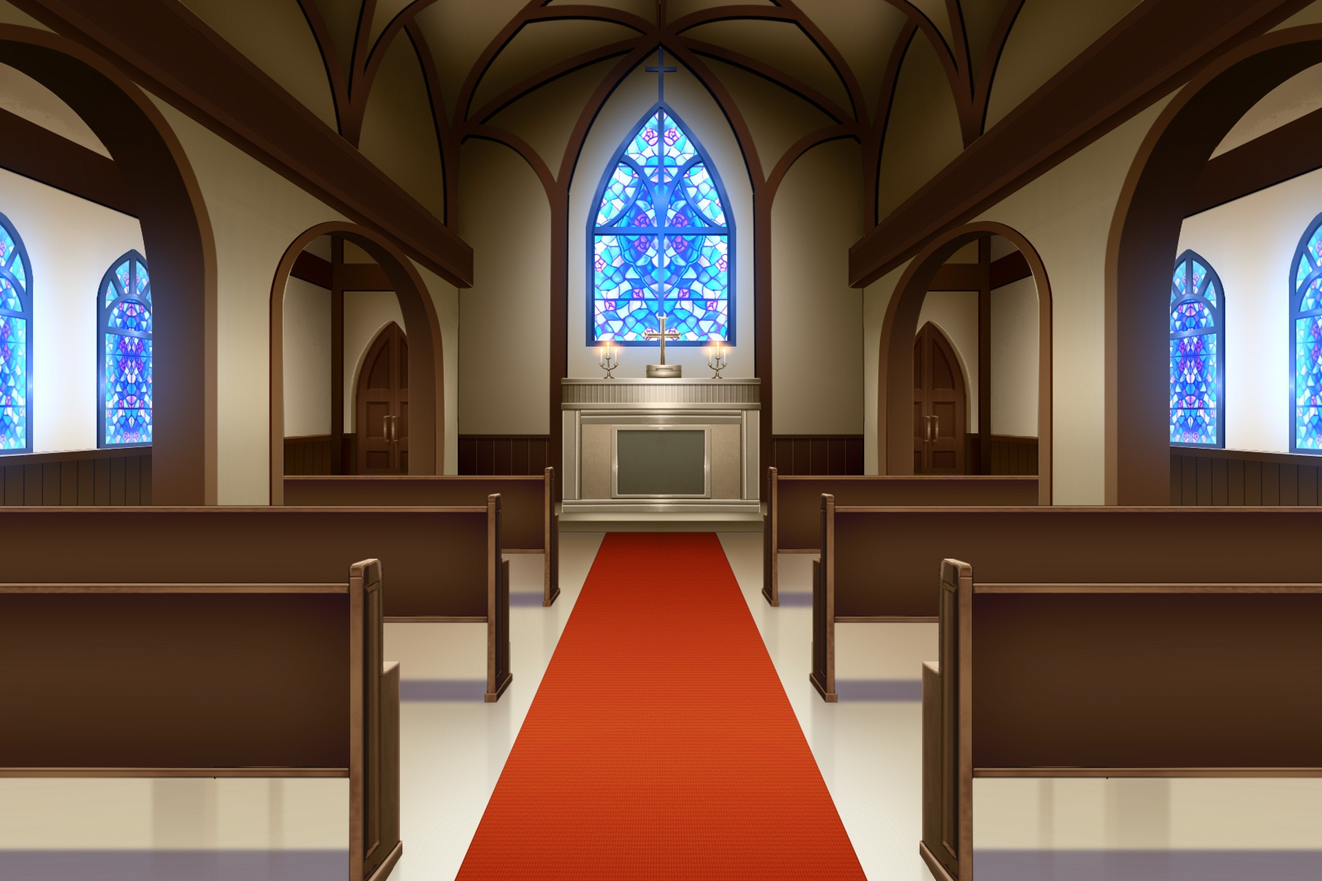 単品5種背景v09b教会内