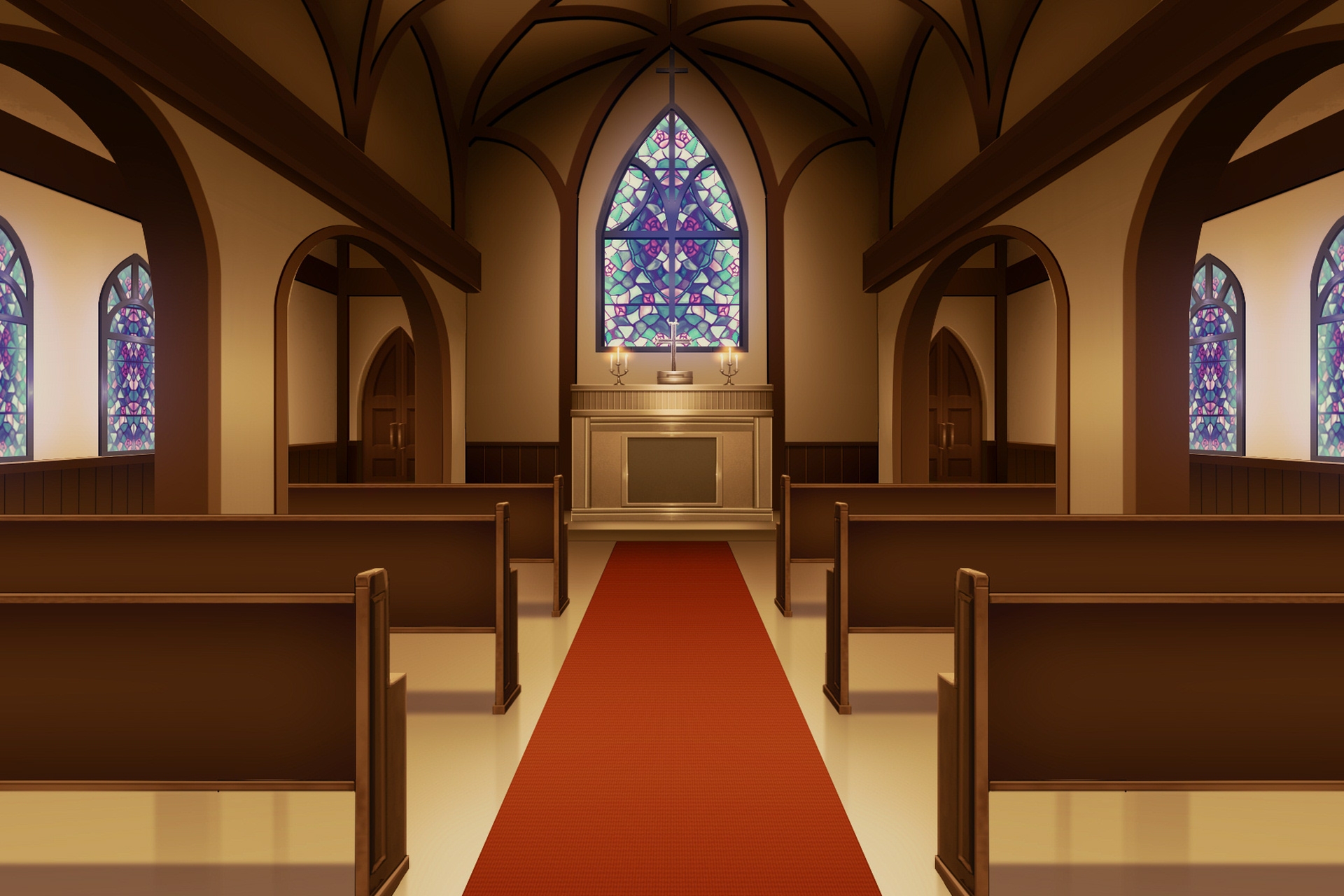 単品5種背景v09b教会内