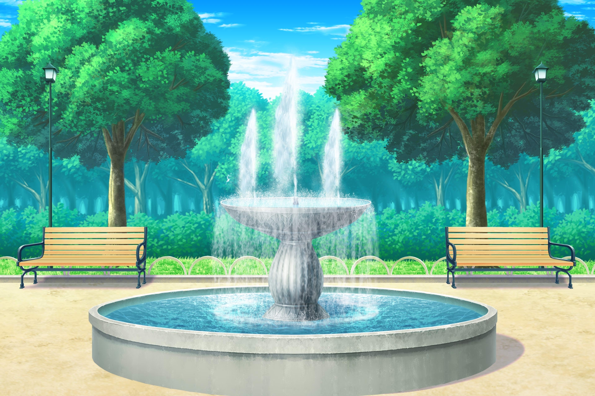 単品5種背景素材v55公園