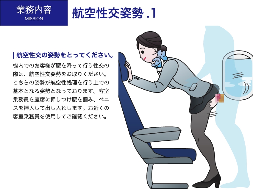 性欲処理航空〜機内性交サービスのご案内〜
