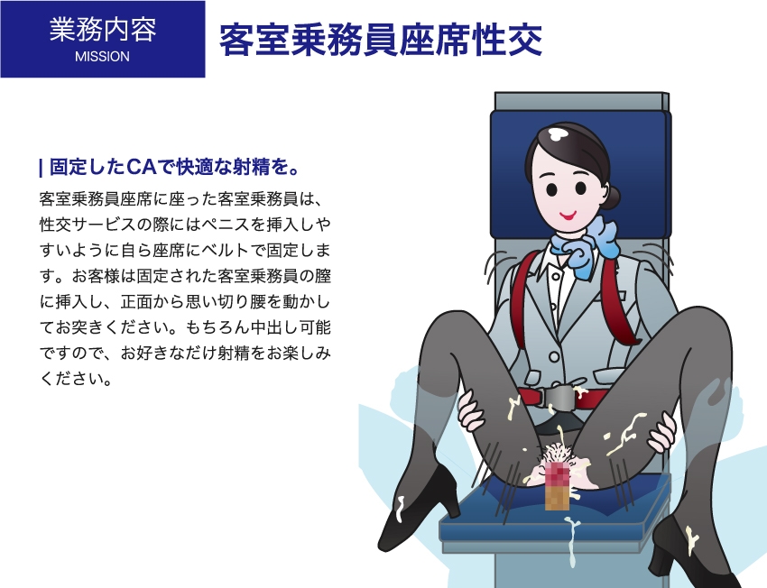 性欲処理航空〜機内性交サービスのご案内〜