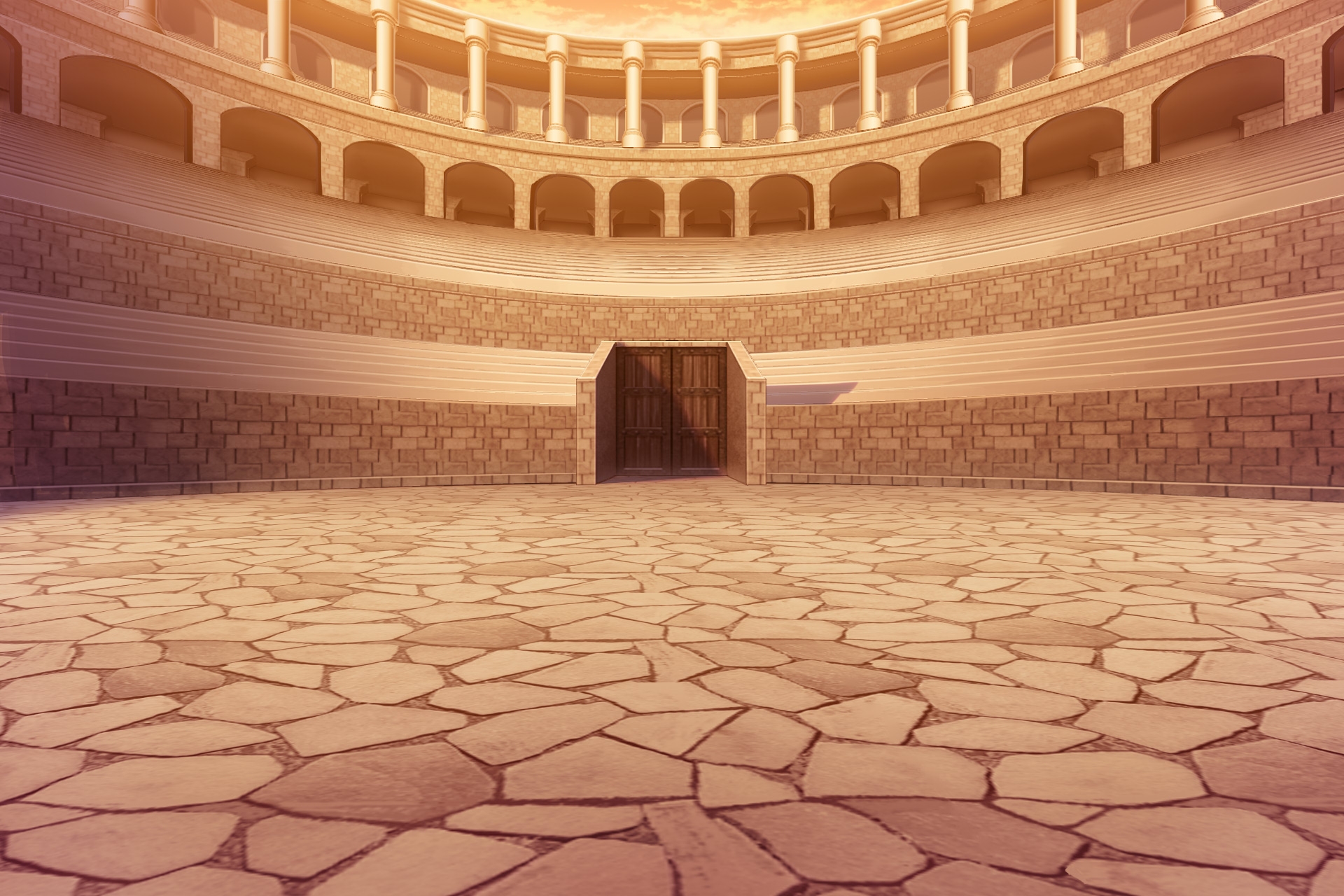 単品5種背景素材v85bコロシアム内