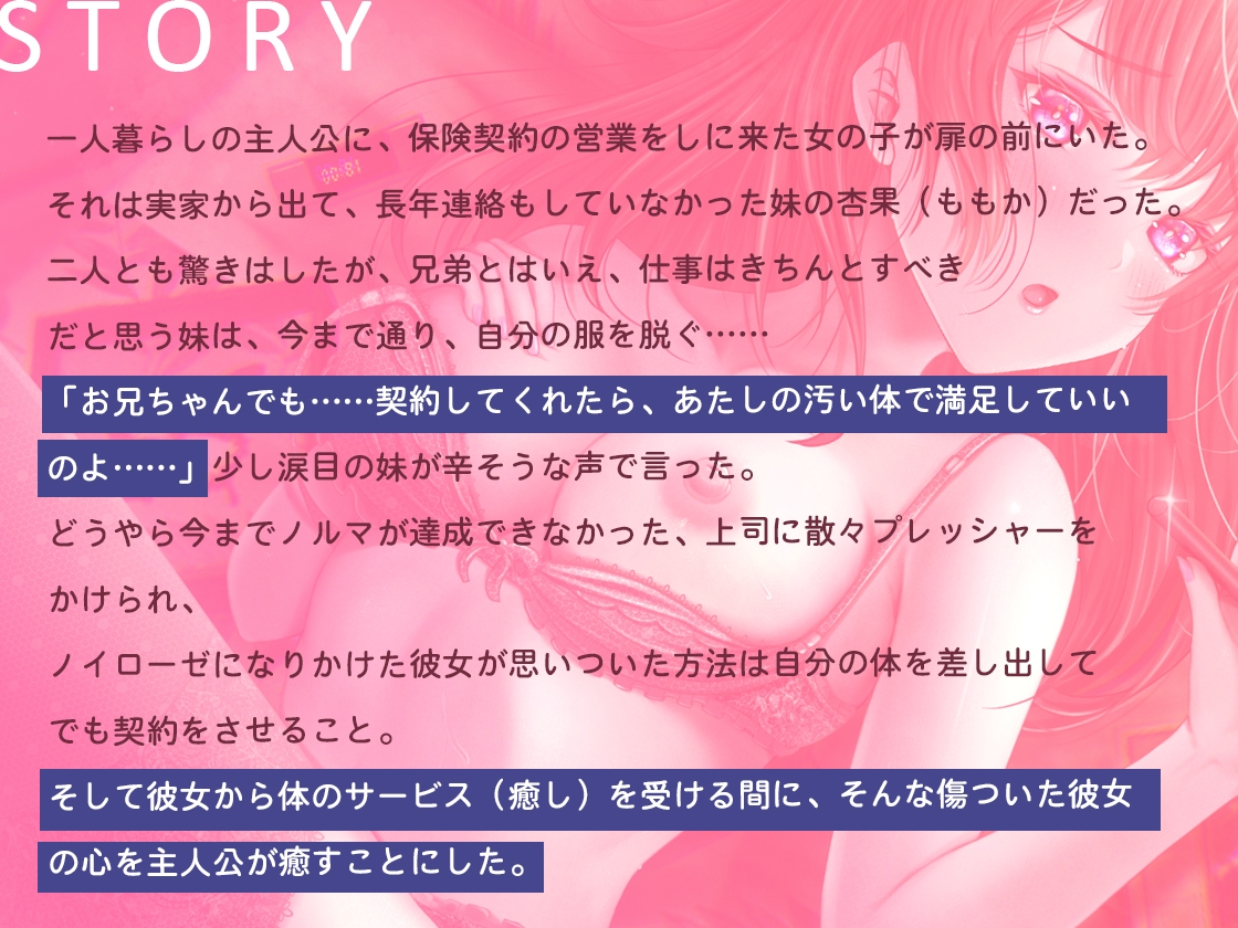 【期間限定300円!】【バイノーラル】背徳と依存の契約、限界妹の特別接待～あたしは何でもします……