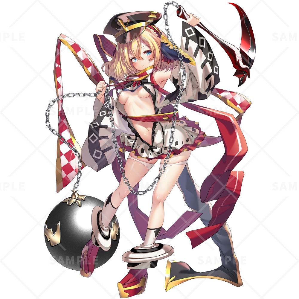 立ち絵素材_84(鎖鎌女子)3色セット