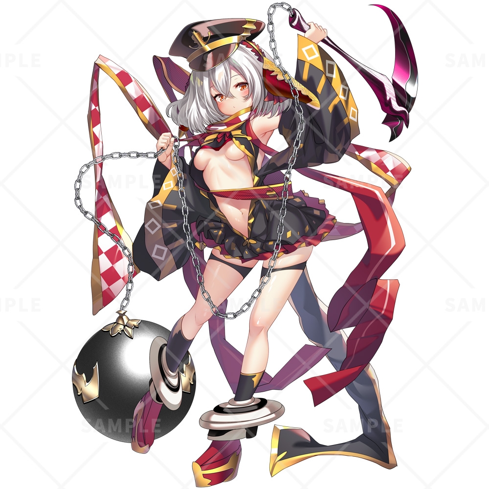 立ち絵素材_84(鎖鎌女子)3色セット