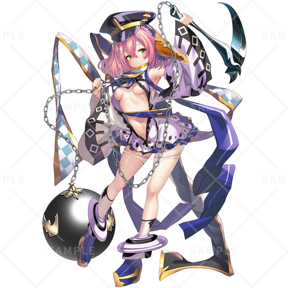 立ち絵素材_84(鎖鎌女子)3色セット