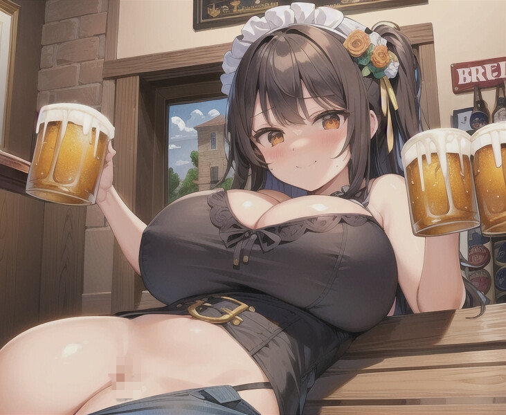 【✨新作99円✨】出会って3秒で秒ぬきっ♪ 射精を我慢できたらタダにしてくれる居酒屋さんで爆乳ドスケベ店員に寸止めカウントダウン中出しSEXで骨抜きにされた話