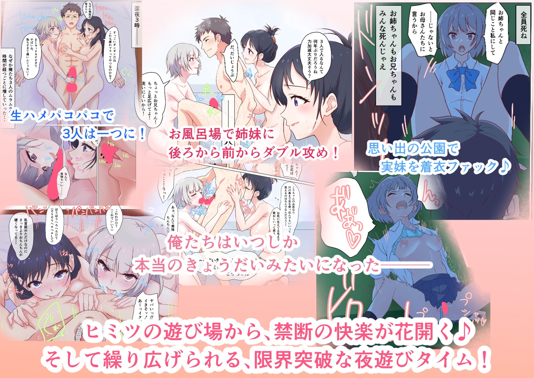 快楽姉妹～俺のことが大好きすぎる姉ちゃんと妹のとある1日～