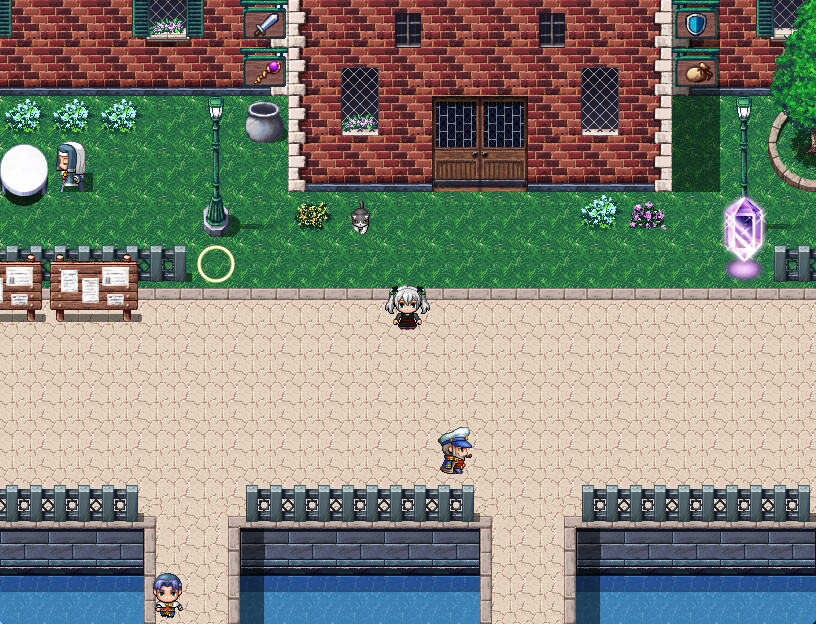 RPGツクールMV・MZ用 マップチップ・タイルセット09 『西洋・ファンタジー・都市・外装・街・町・水の都・スラム街・港』