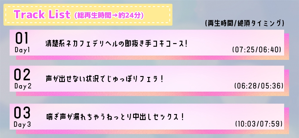 【期間限定77円】声出しNG!?ネカフェ限定のJKデリヘルが密着囁きであなたとセックス!～清楚系女子が即抜きしちゃいます～