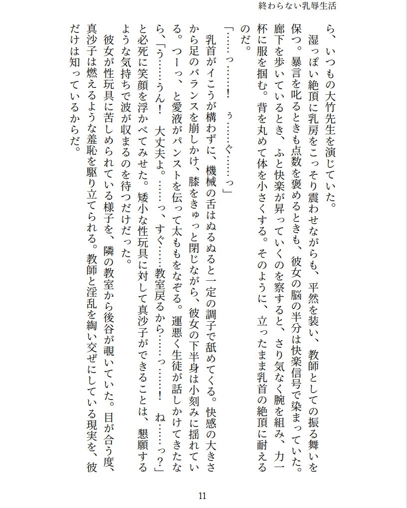 終わらない乳辱生活