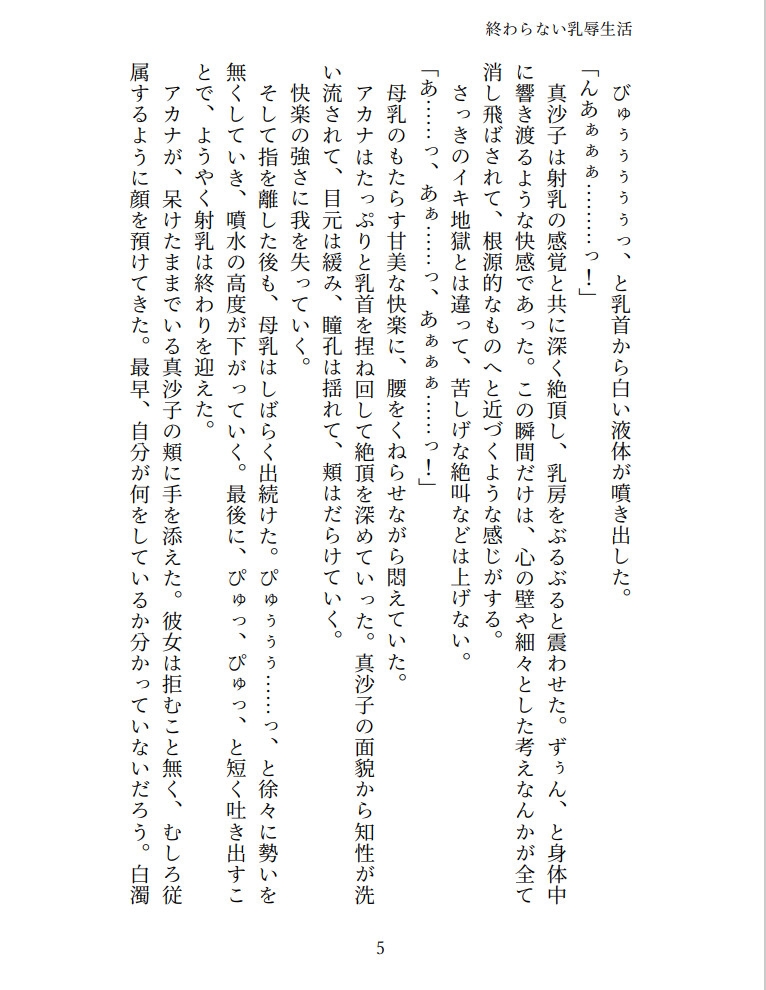 終わらない乳辱生活