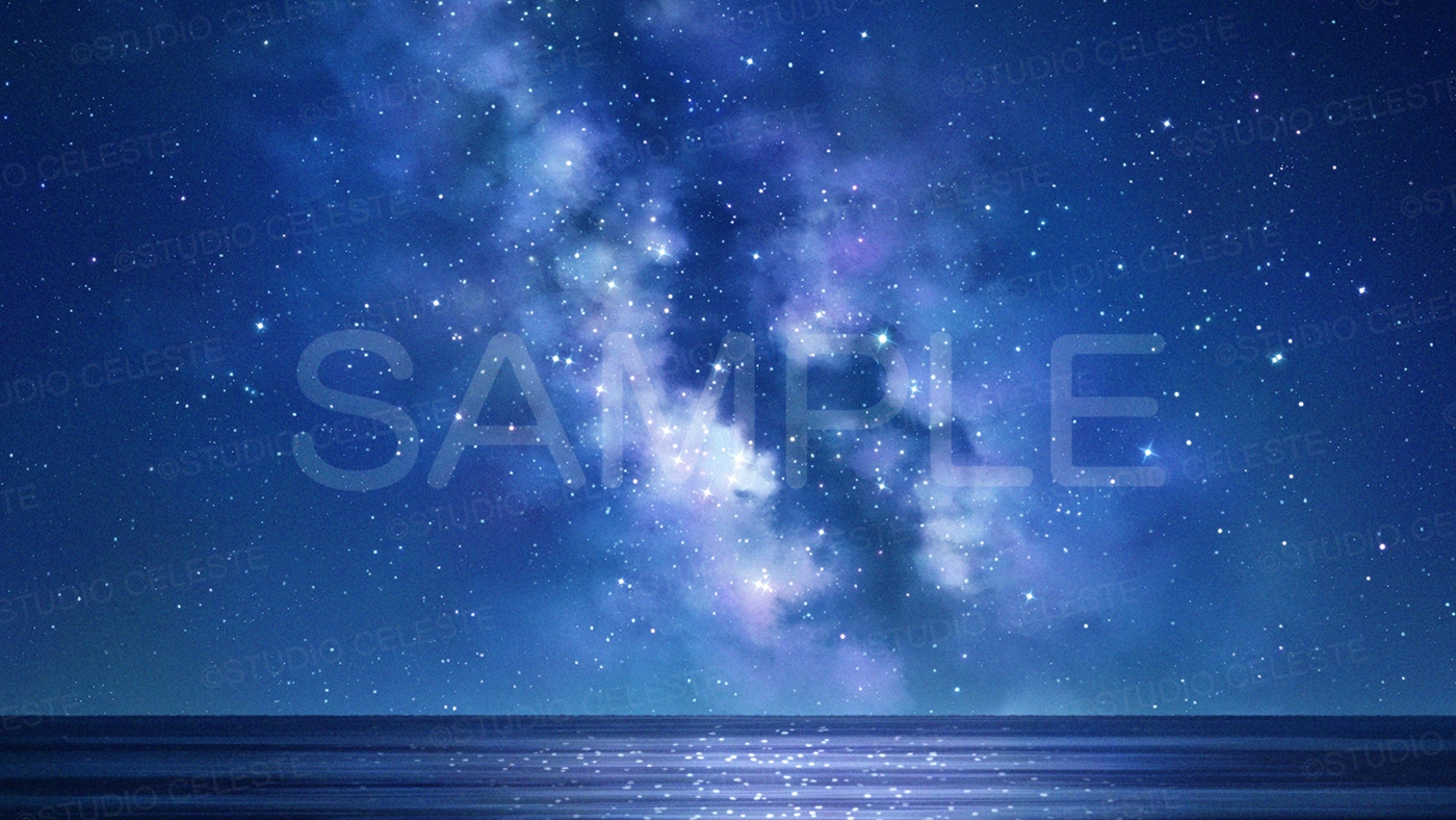 【背景素材集】夜空(天の川)