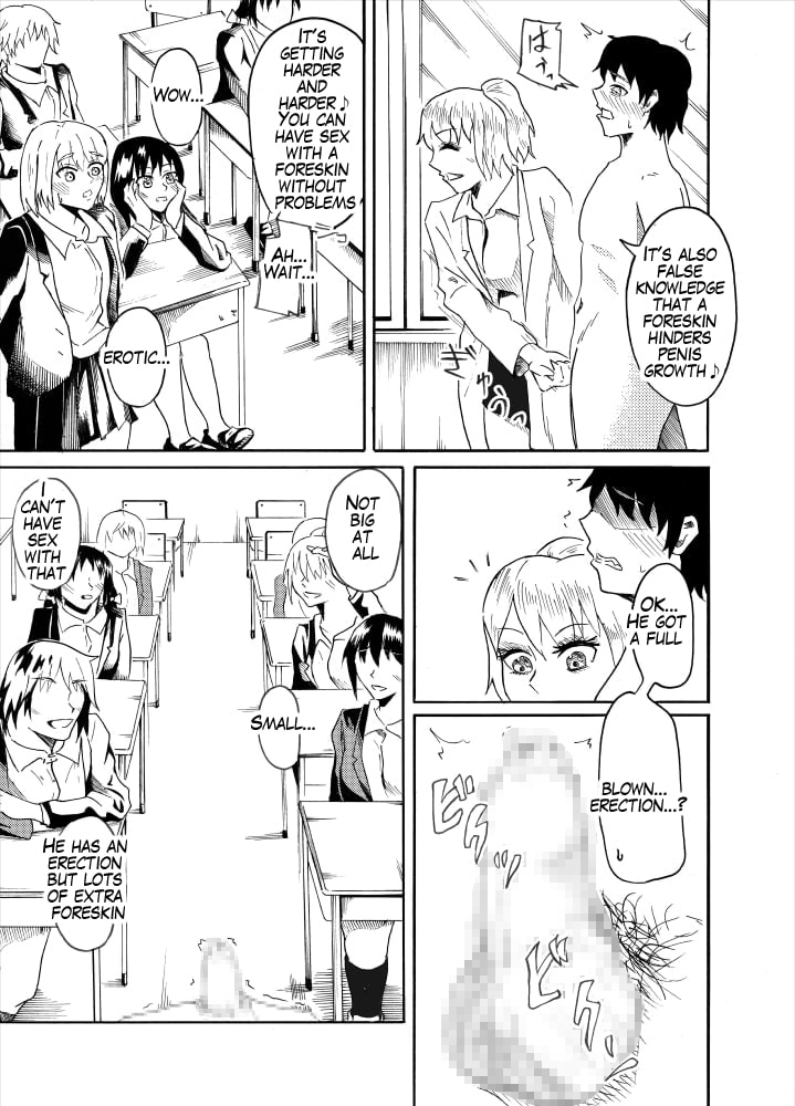 Sex education using foreskin boy