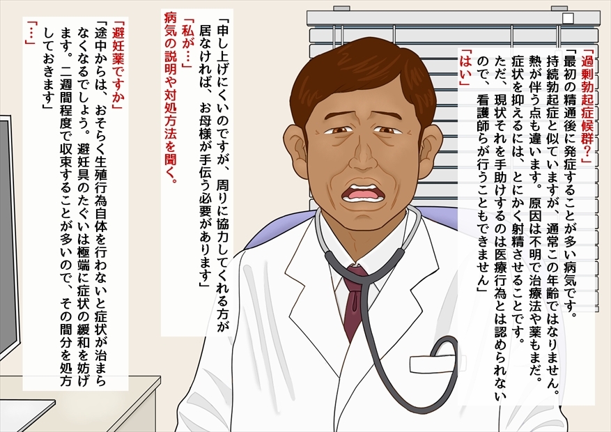 「過ぼっき!」- 過剰勃起症候群 - 射精させ続ければ症状は治まります。