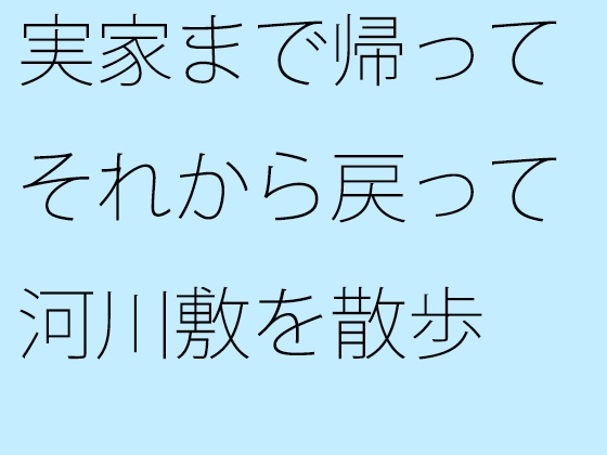 実家まで帰ってそれから戻って河川敷を散歩