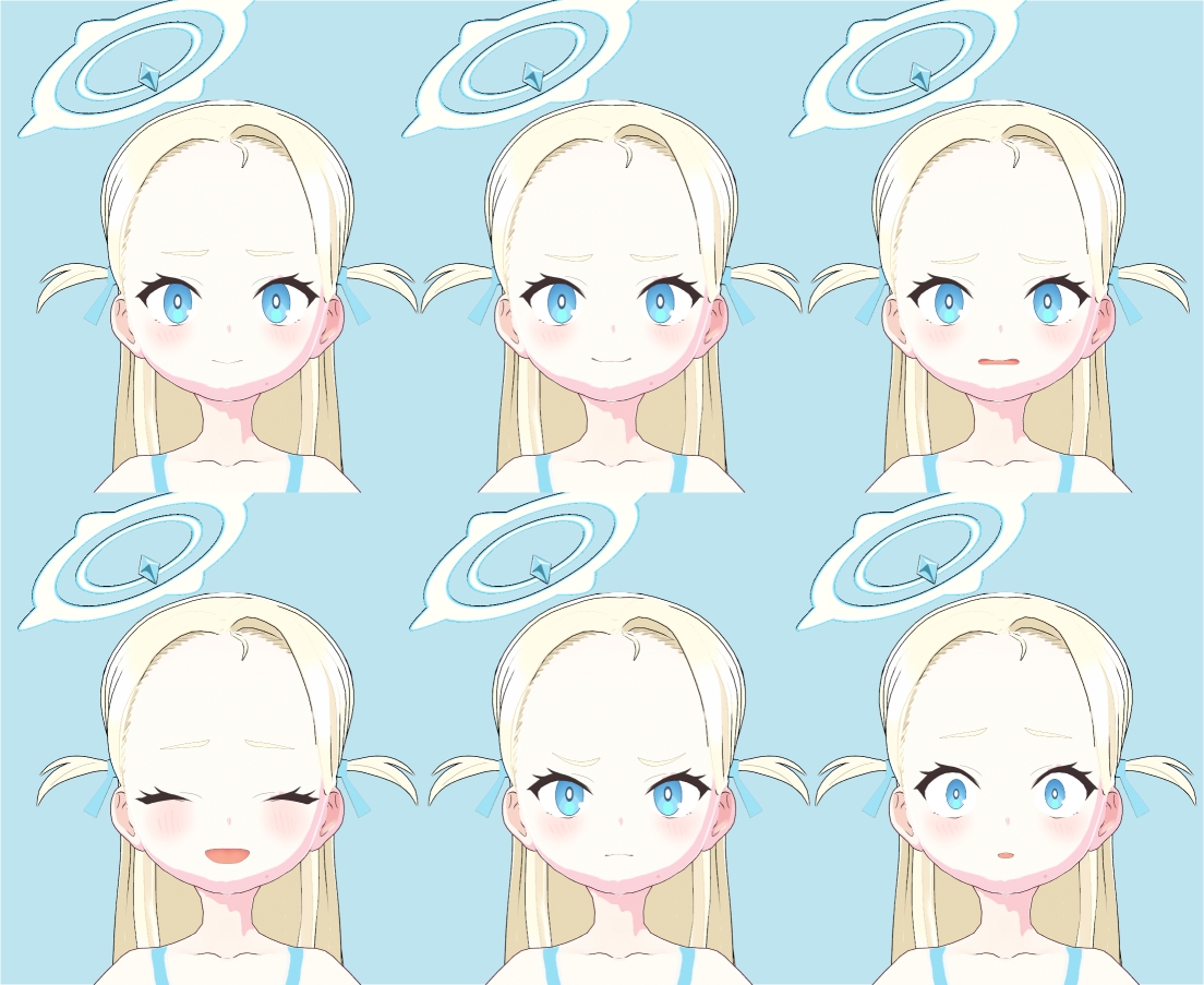 【VRM 同人作品】ソラ(ブルアカ)