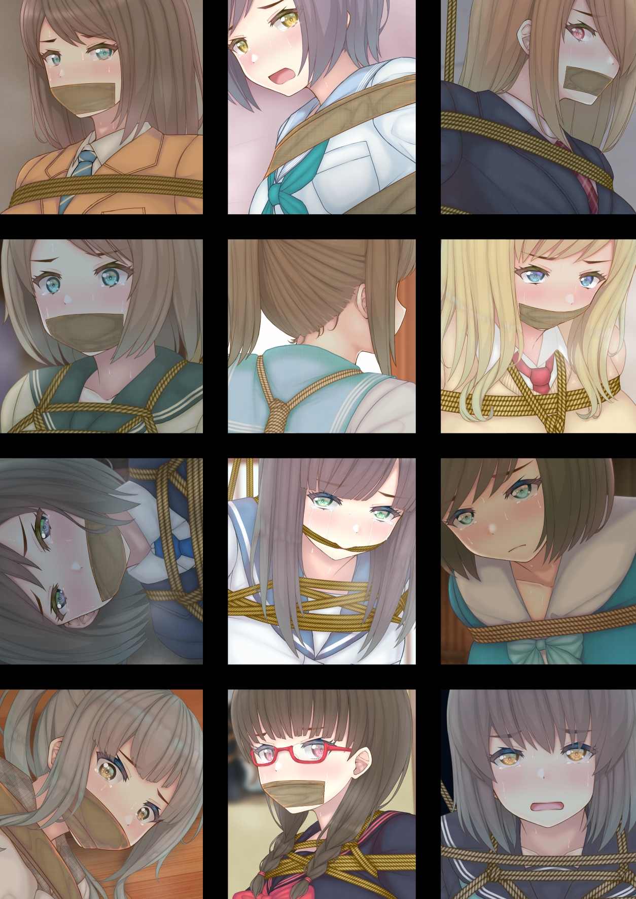 むちむち制服縛り