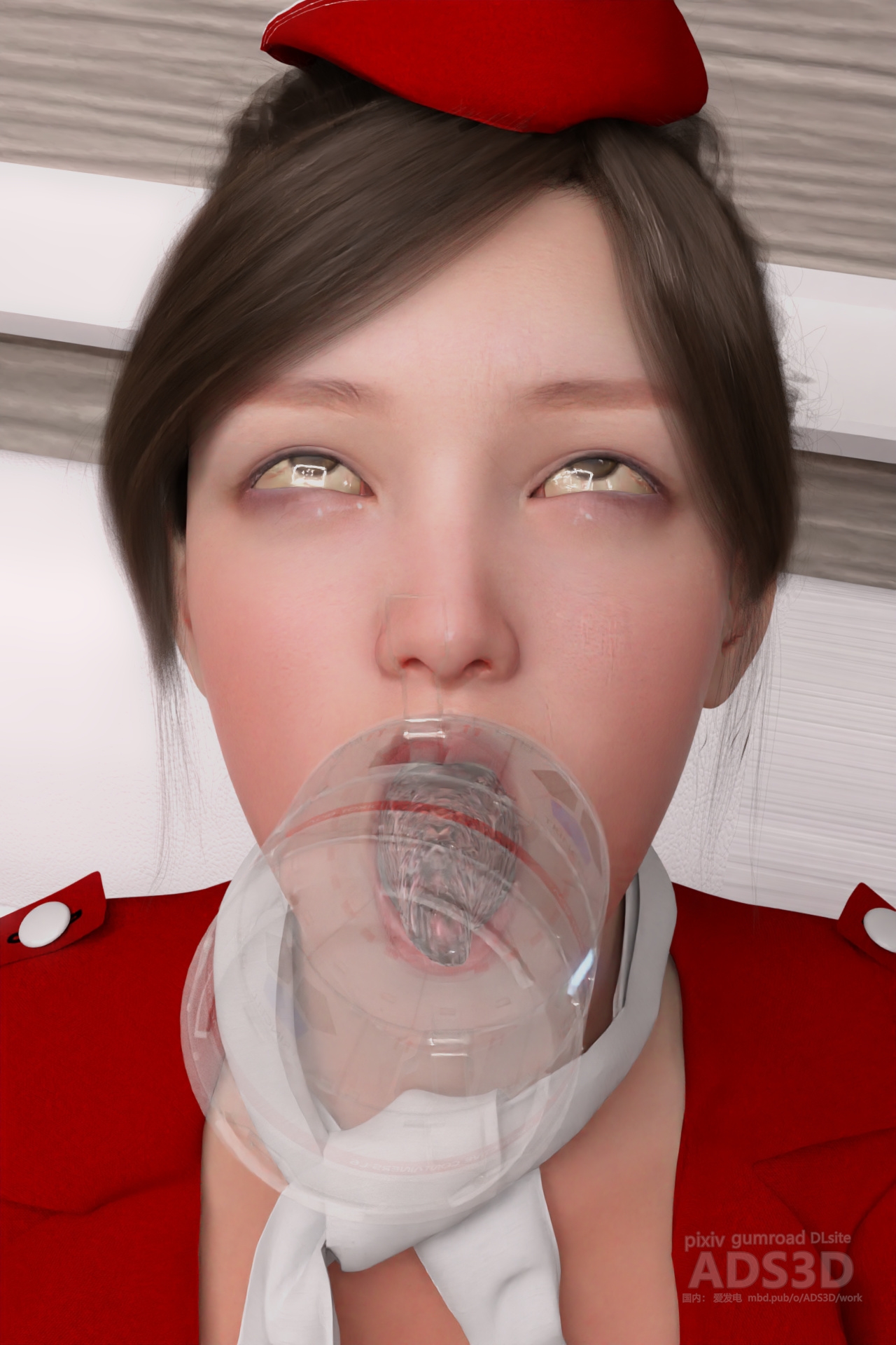 寄生ハザード4R:アシュリーとスチュワーデス (私) プラカ寄生虫に餌を与えることを強制される【マイノリティアート・ゴ支援アリガトウゴザイマス】