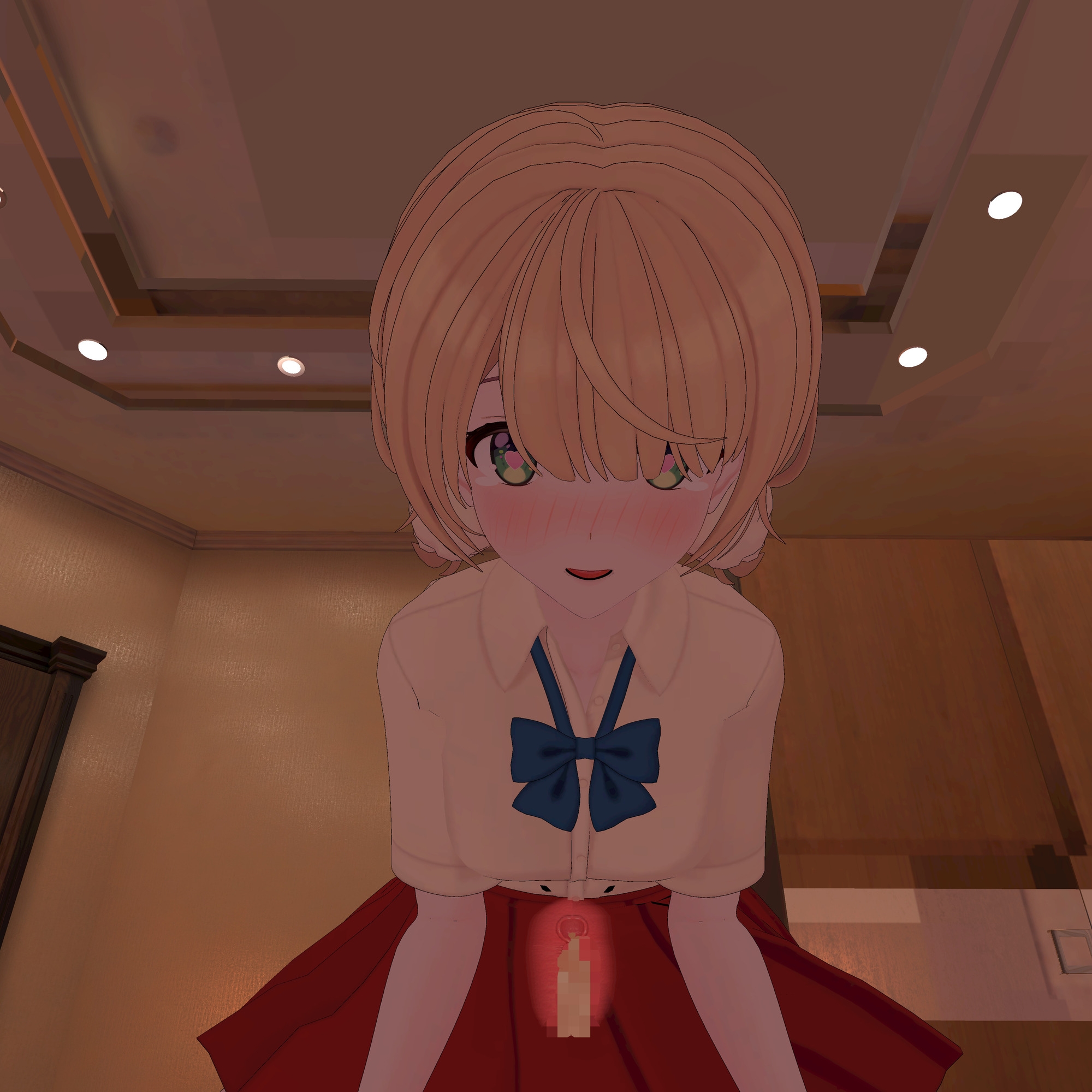 【VR対応】し〇れういとホテルで騎乗位えっち【日本語/English】