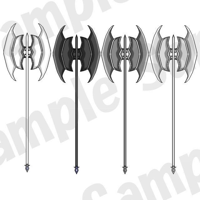 【画像素材】武器:セット2/7種/全36枚