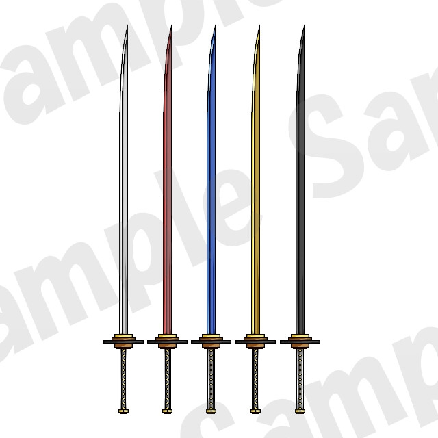 【画像素材】武器:セット3/7種/全35枚