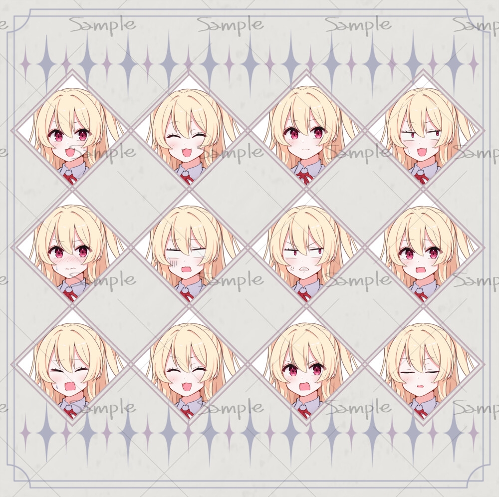 立ち絵素材・槍使いの制服少女