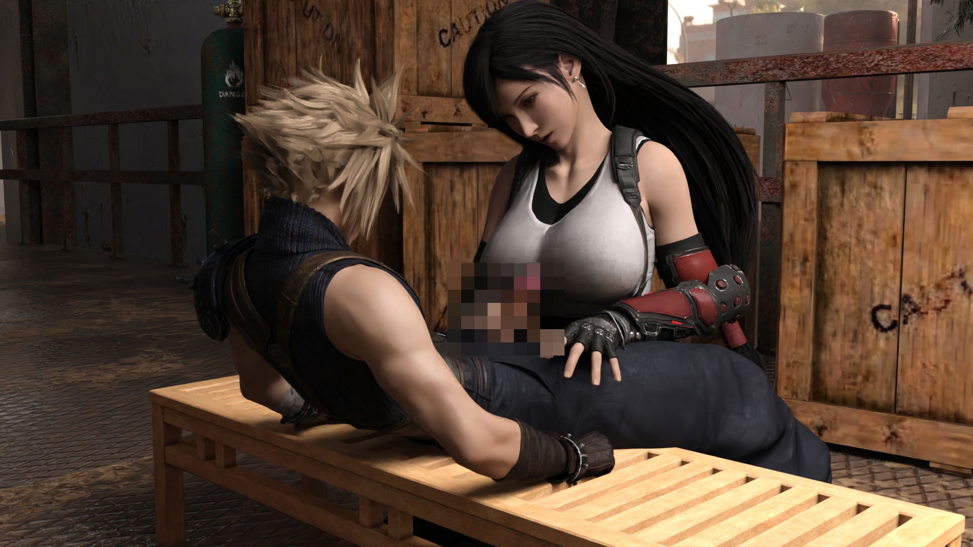 どこかで見たようなRPGの格闘女性コスプレ手コキ