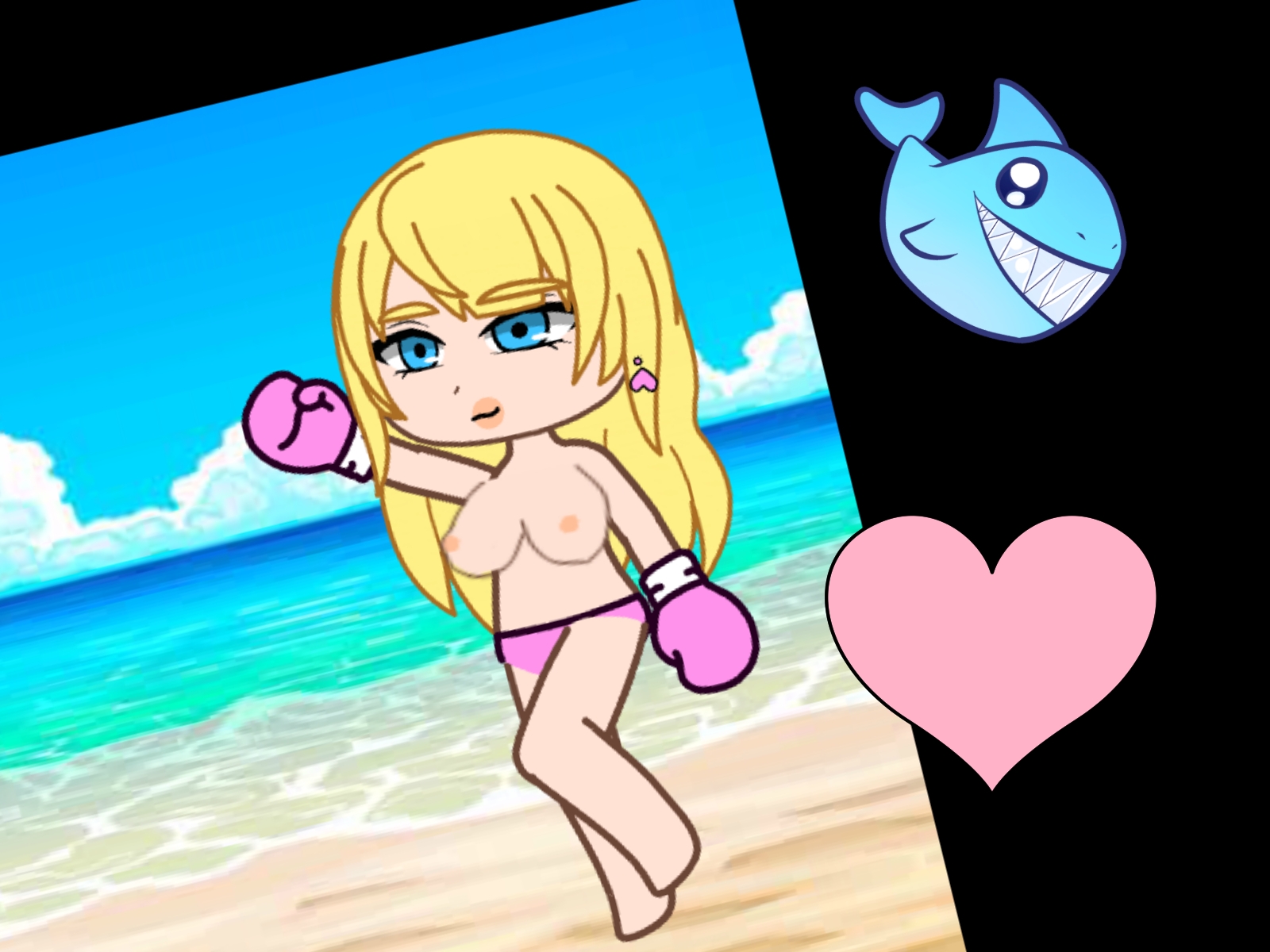 ちびクイーン・オブ・ザ・ビーチ! トップレスボクシングサマー!