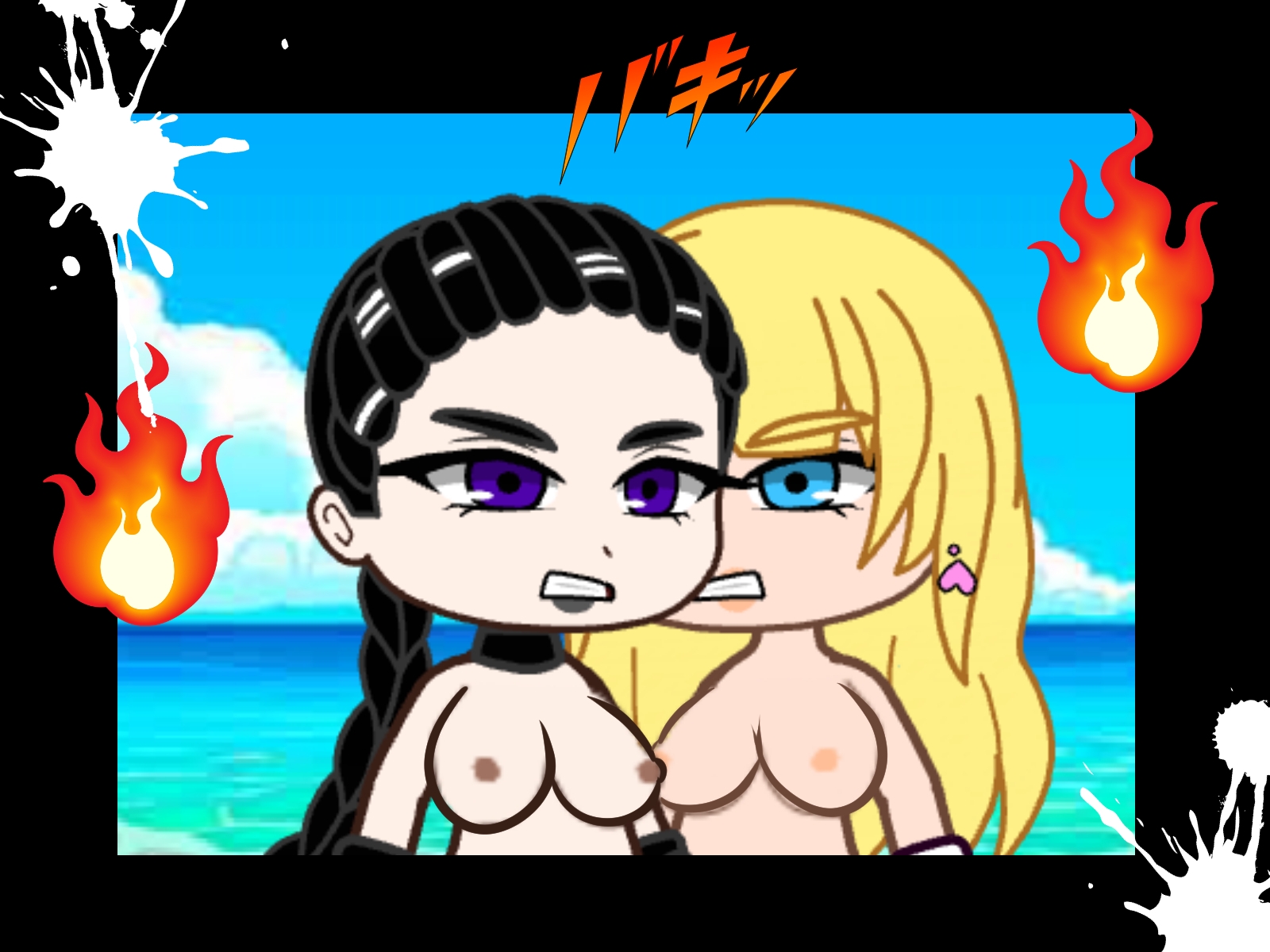 ちびクイーン・オブ・ザ・ビーチ! トップレスボクシングサマー!