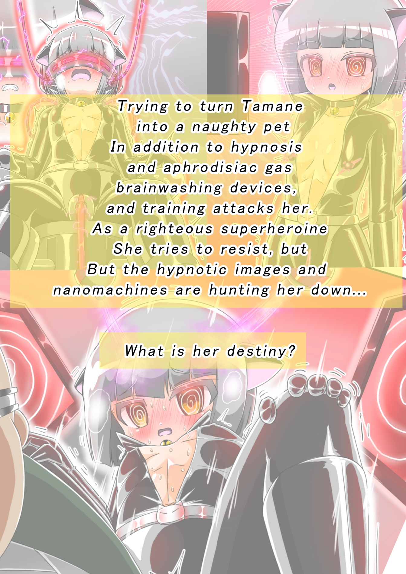 Defeated brainwashed heroine Cat Suit