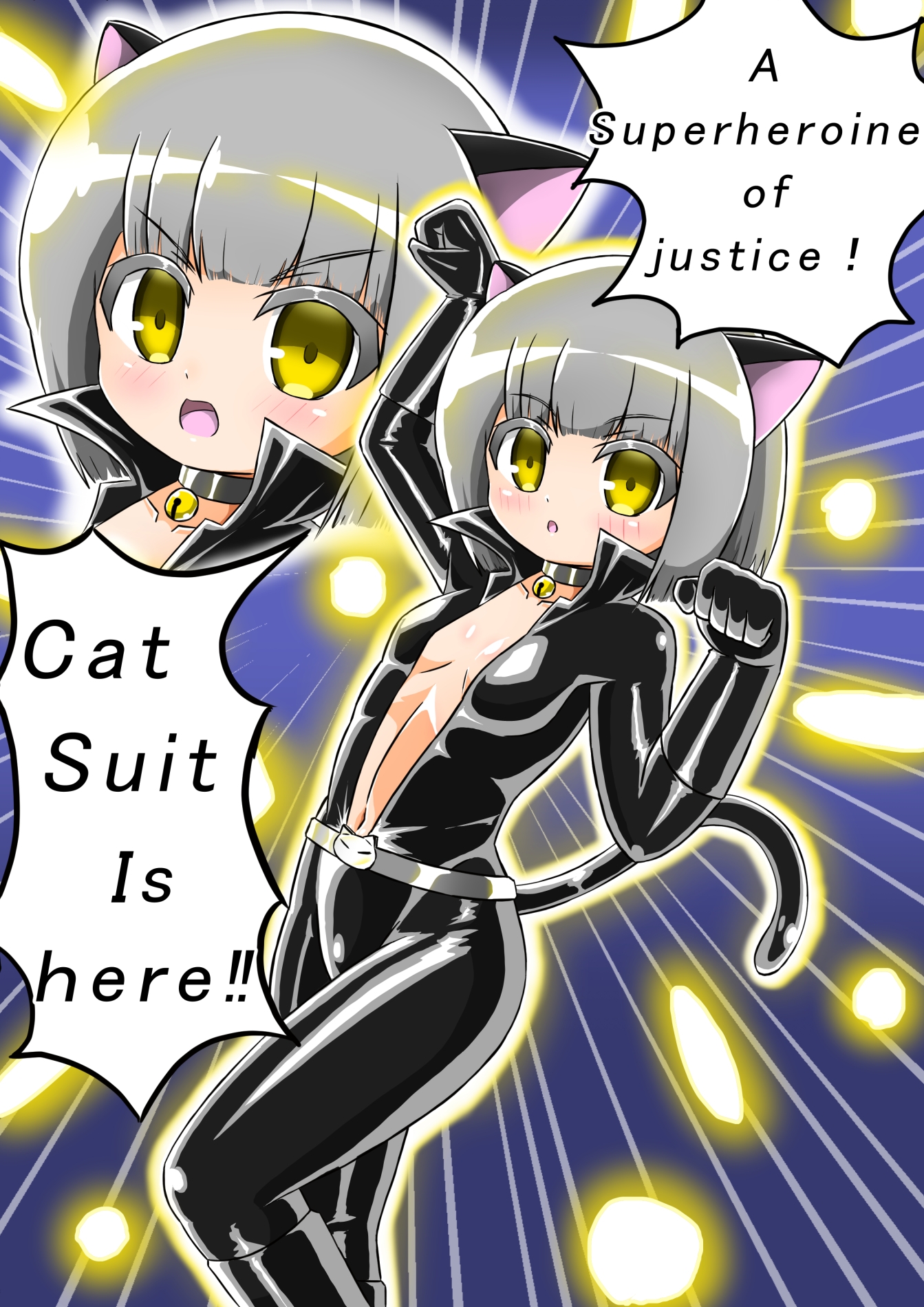 Defeated brainwashed heroine Cat Suit