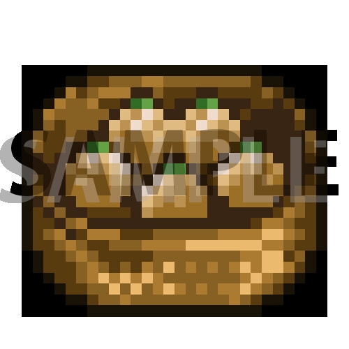 【ドット絵素材】料理や飲み物のアイコン【サイズ差分有り】