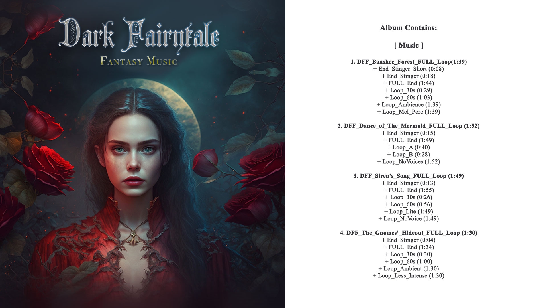 【BGM素材】Dark Fairytale Fantasy Music Pack