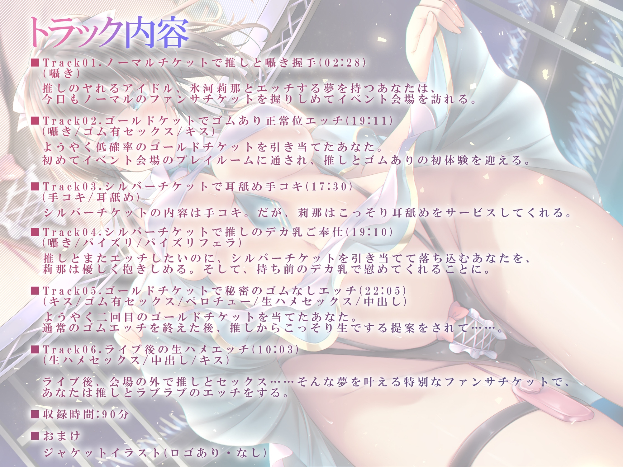 【初回限定990円】【バイノーラル】ヤれるアイドル～課金しまくってクールな推しとファンサエッチ～ CV:高梨はなみ