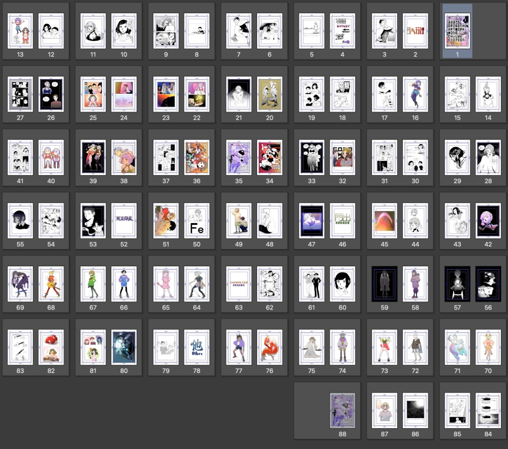 ∂∂∂'S ORIGINAL ARTWORK MONOCHROME AND COLOR EDITION