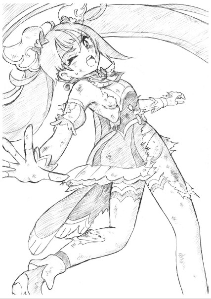 可愛くて凛々しい 推しキュアたちを描いてみたwithリョナ