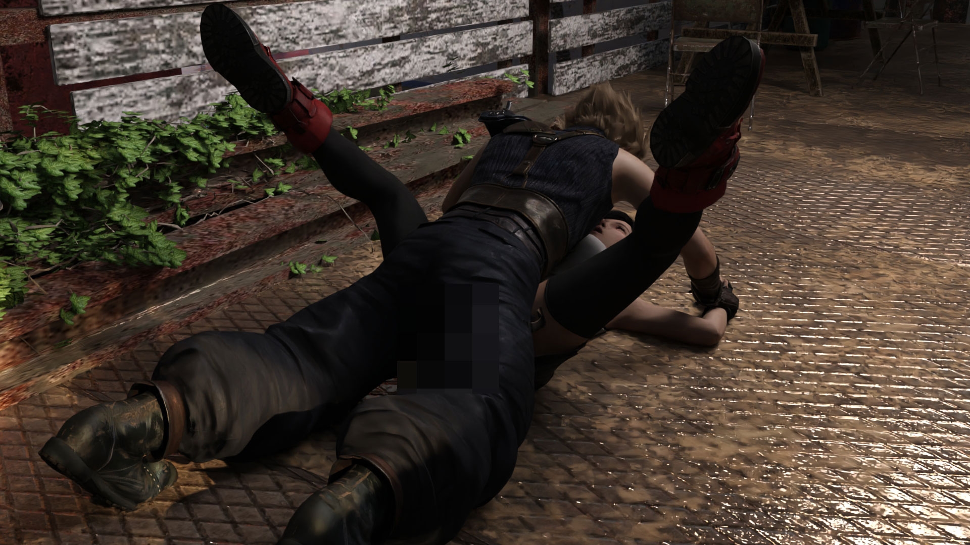 どこかで見たようなRPGの格闘女性コスプレ正常位SEX