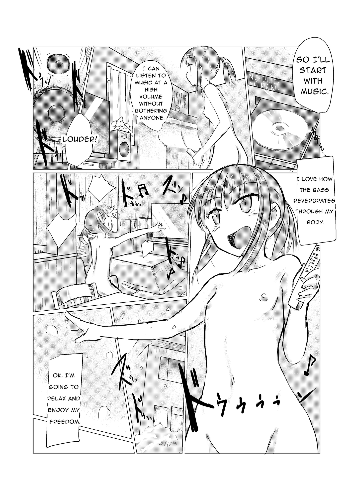 【英語版】冬の少女とお留守番