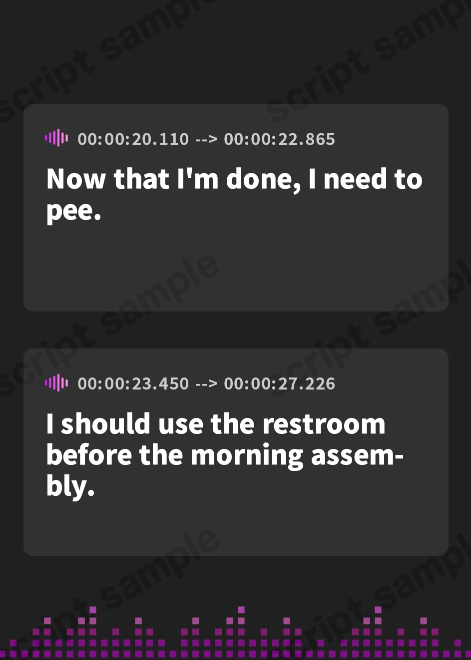 【英語版】【おしっこ我慢】生徒会長の失態〜トイレが我慢できずに…〜