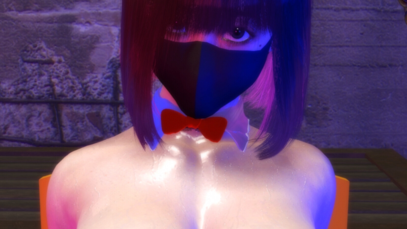 マスク少女オナニー