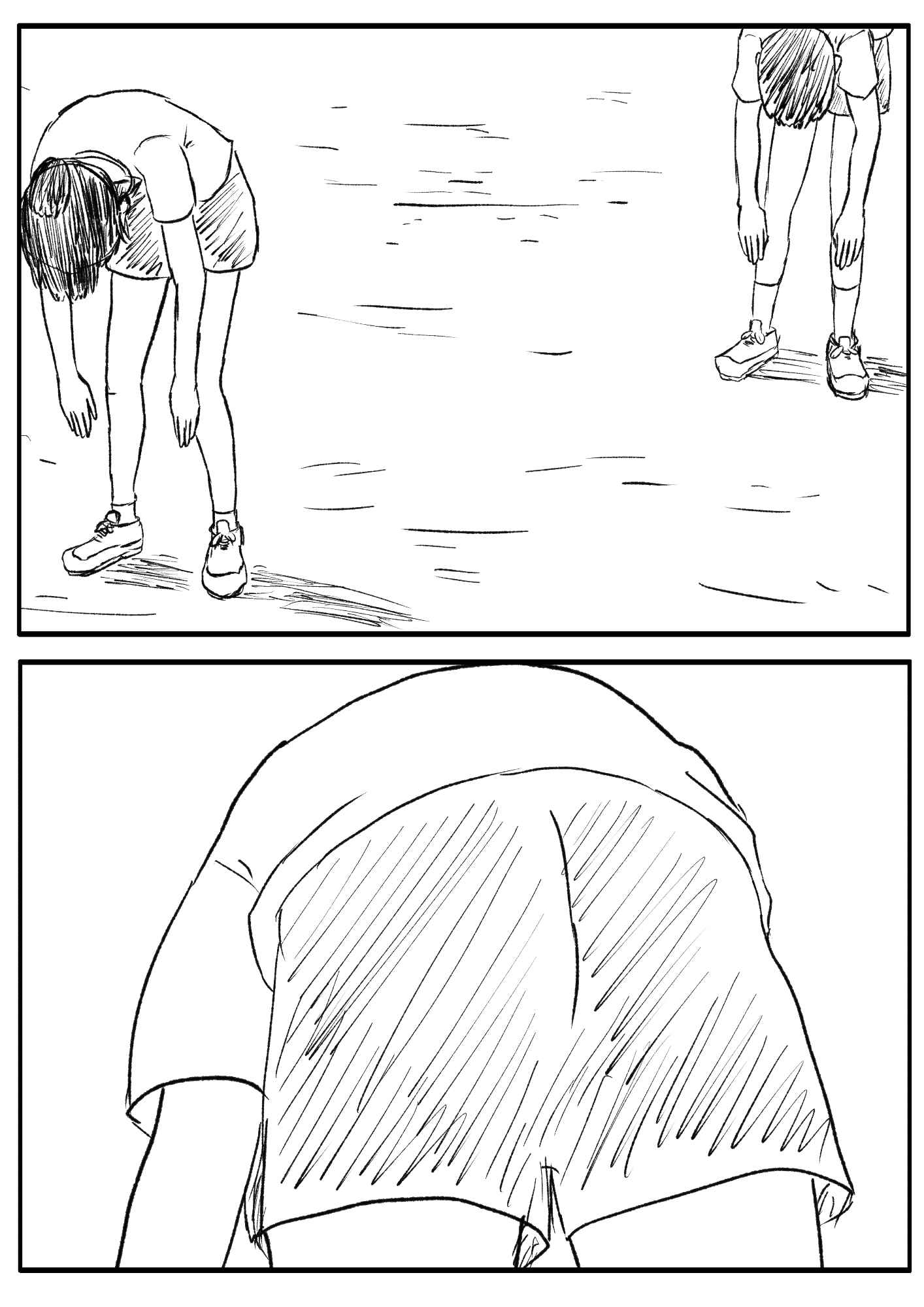 大きくパンツをおろしておもいっきりぶっさす運動